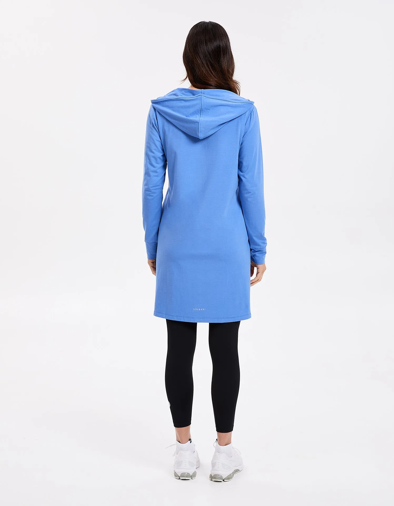 Luxe Hooded Long Full Zip Jacket UPF 50  Sensitive Fabric Collection