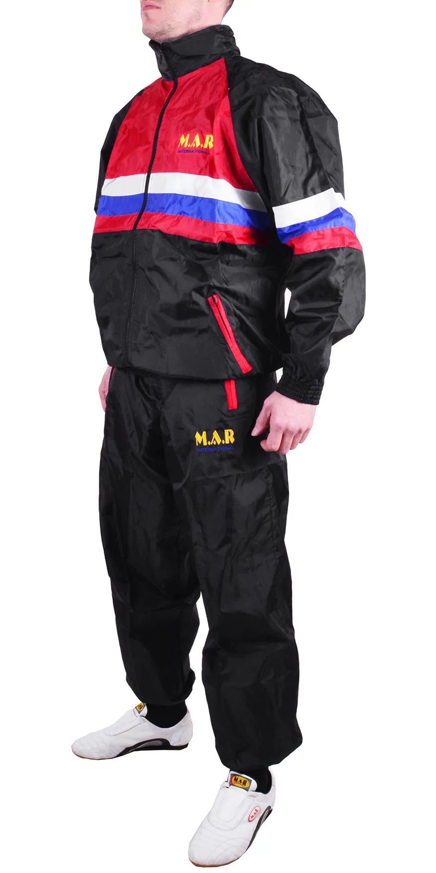 MAR-441 | Black & Red Muay Thai/Thai Boxing Tracksuit