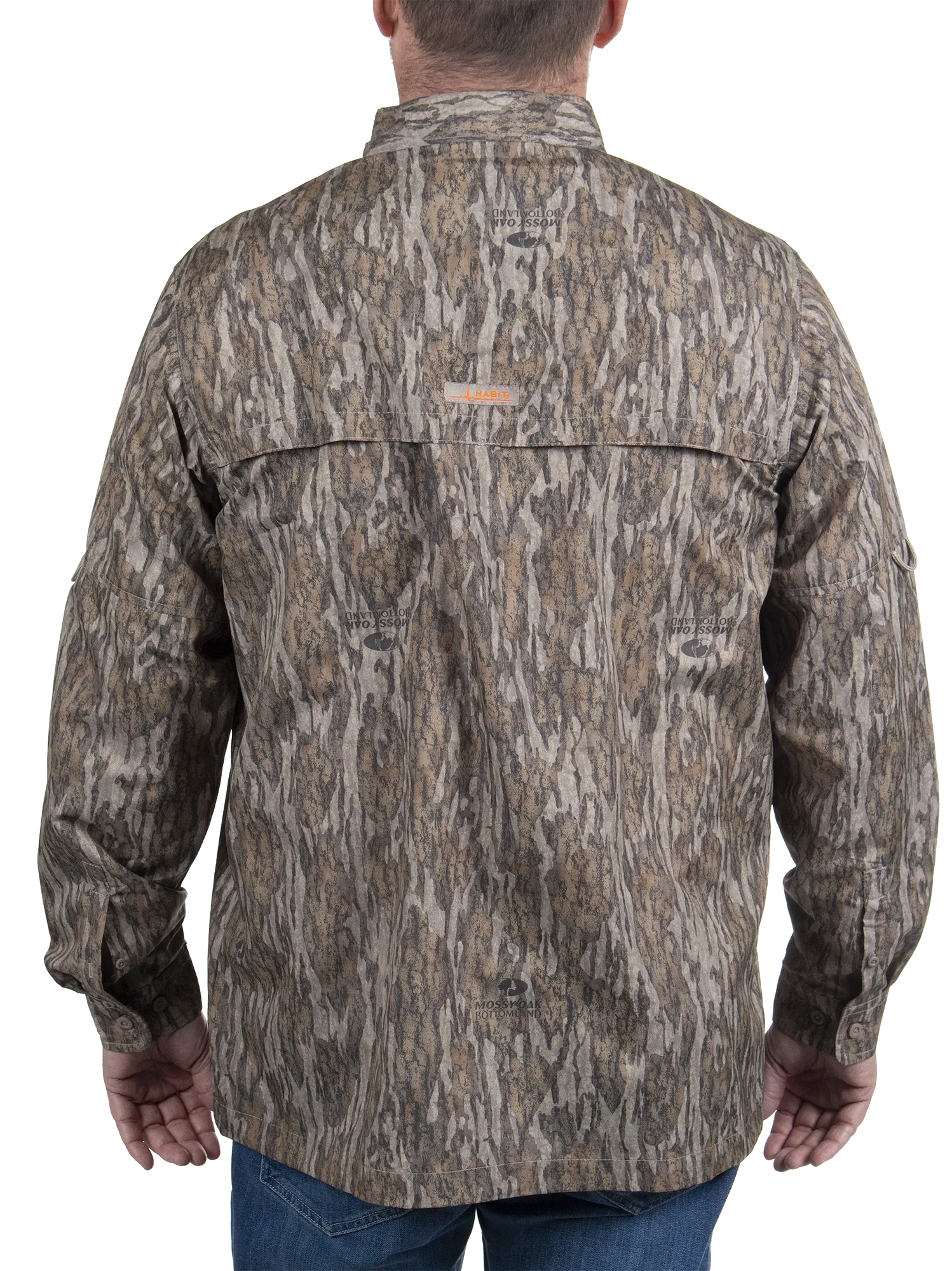 Men's Hatcher Pass Long Sleeve Camo Guide Shirt - Mossy Oak