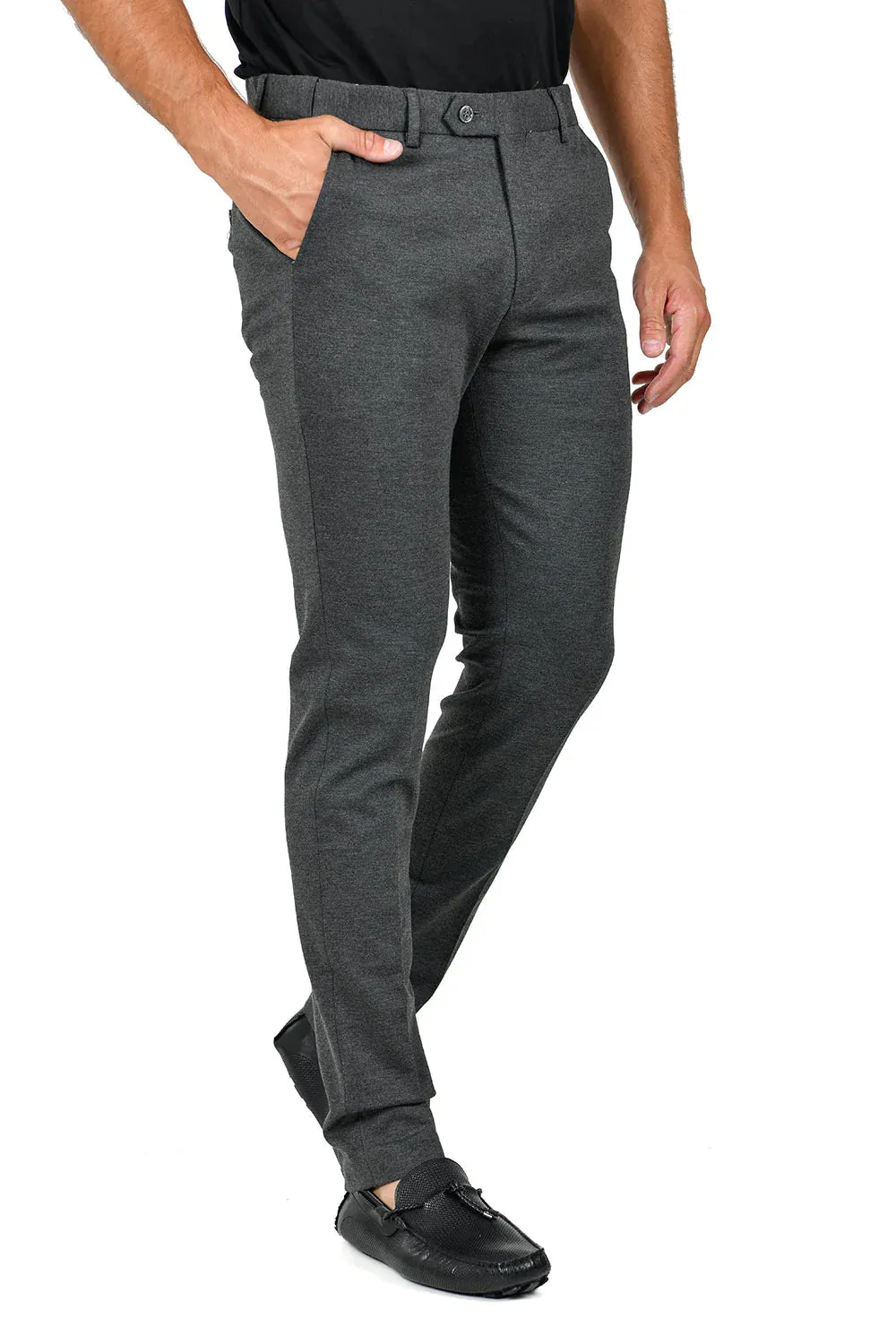 Men's Solid Color Basic Essential Chino Dress Pants