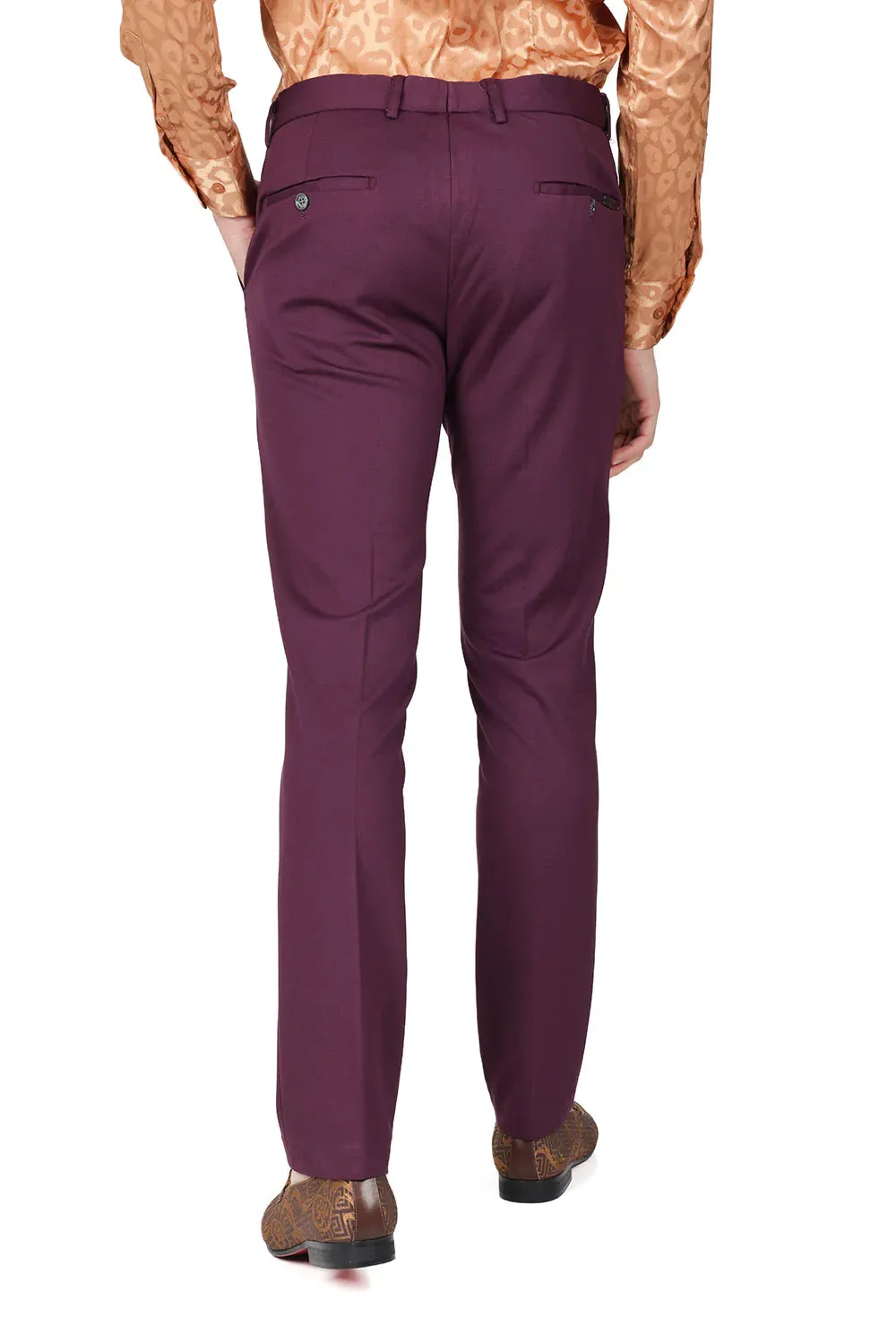 Men's Solid Color Basic Essential Chino Dress Pants