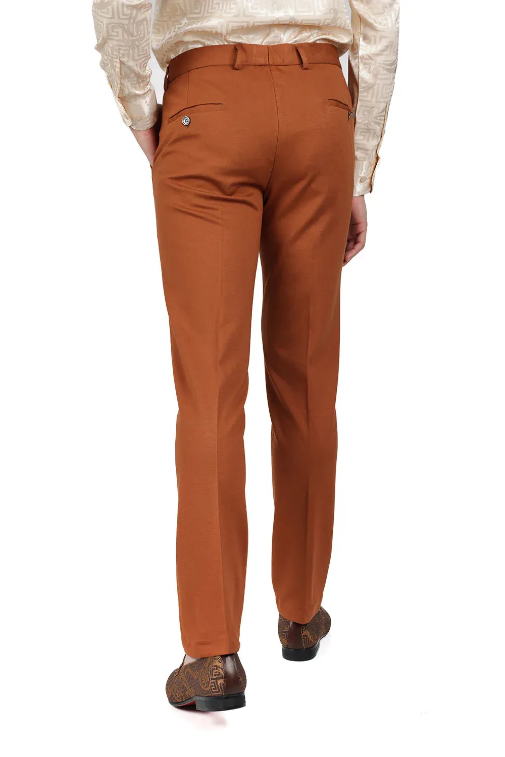 Men's Solid Color Basic Essential Chino Dress Pants