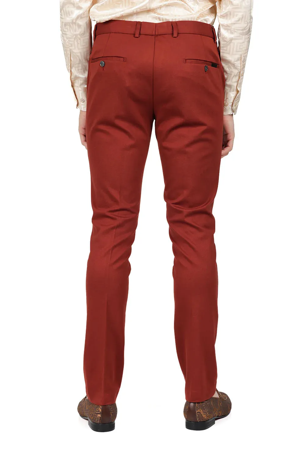 Men's Solid Color Basic Essential Chino Dress Pants