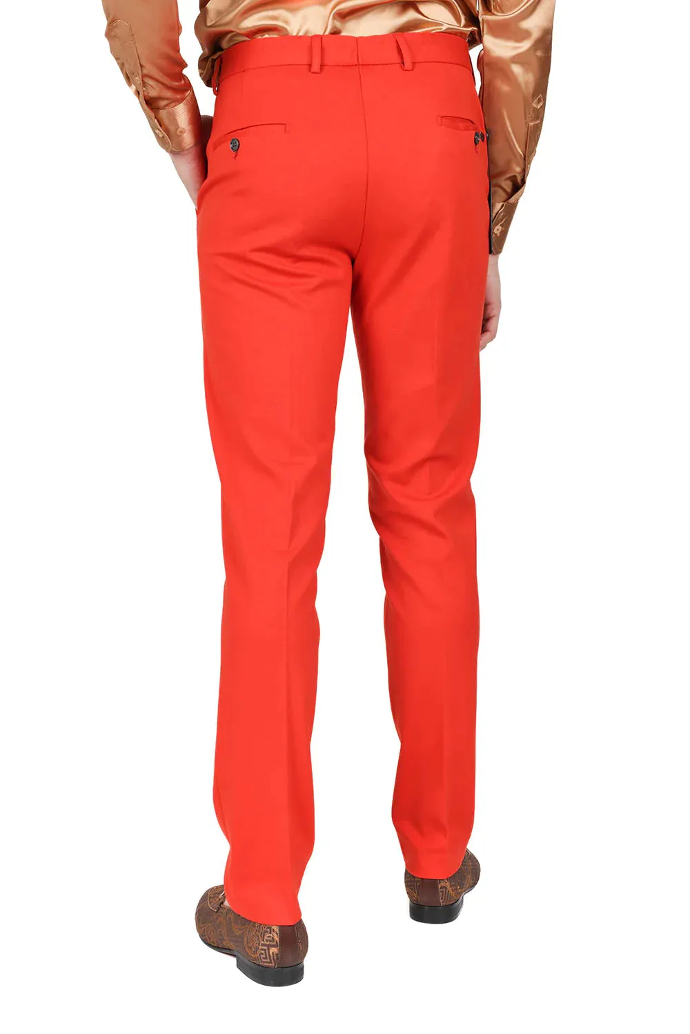 Men's Solid Color Basic Essential Chino Dress Pants