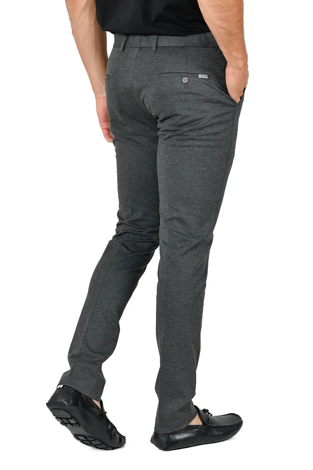 Men's Solid Color Basic Essential Chino Dress Pants