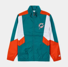 Miami Dolphins Sprinter Light Weight Mens Jacket (Teal/Orange)