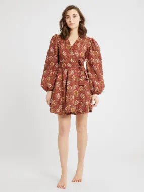 Mille Nan Wrap Dress Cinnabar