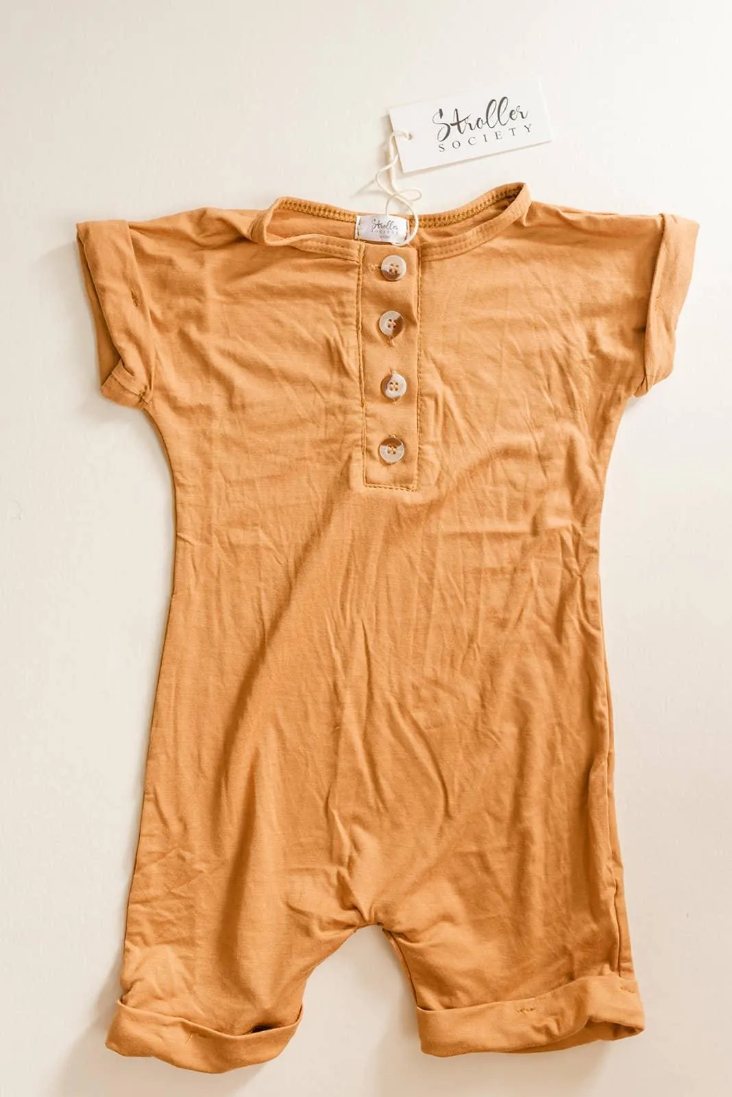 Modal Baby Romper - Camel