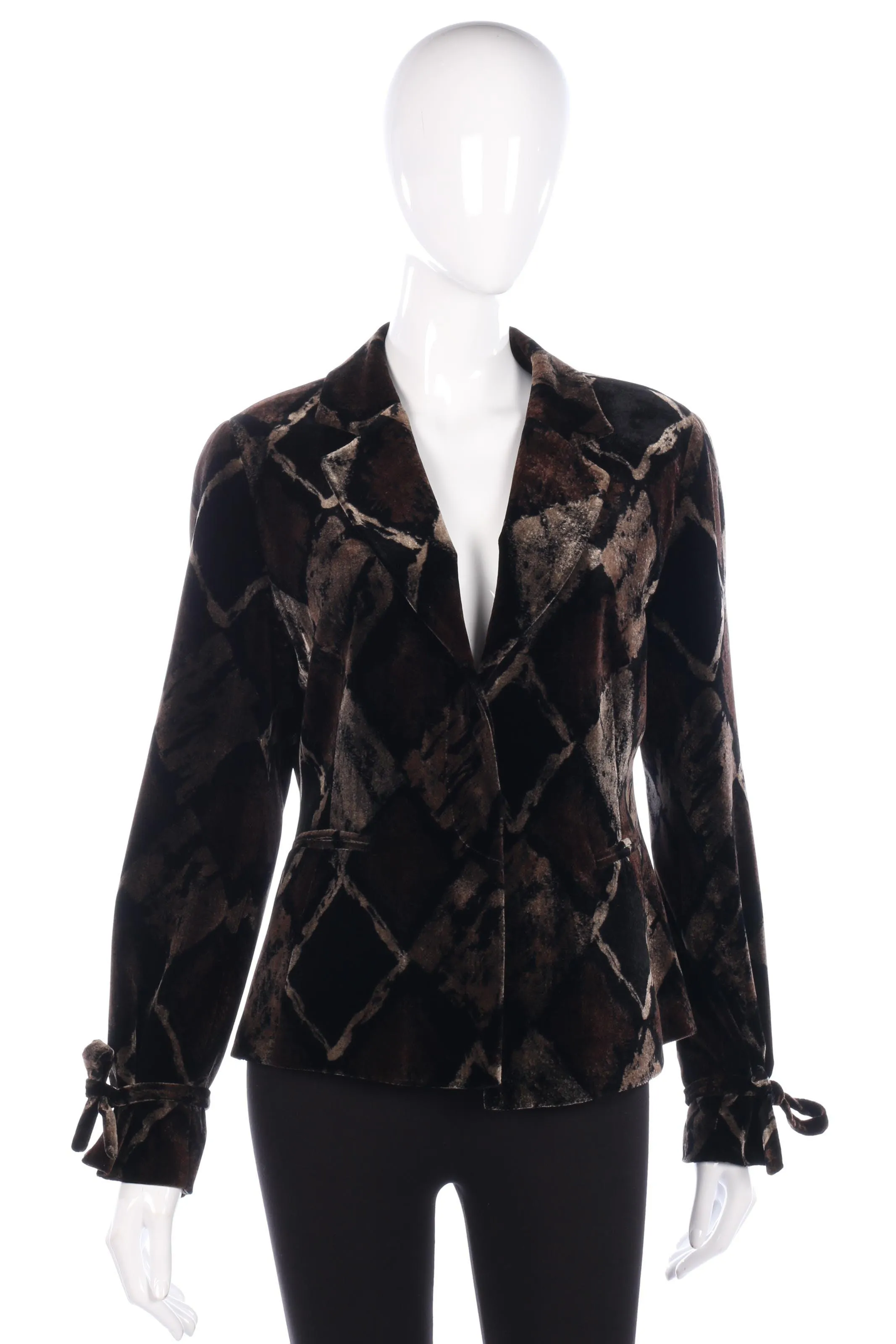 Monica Magni velvet jacket, size 14/16