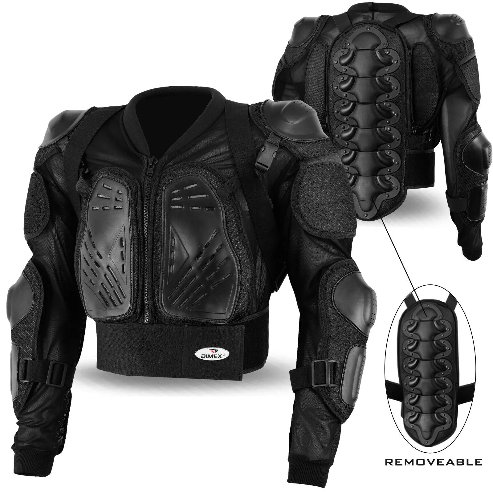 Motorcycle Body Protector Motorbike Jacket Spine Chest Racing Motocross