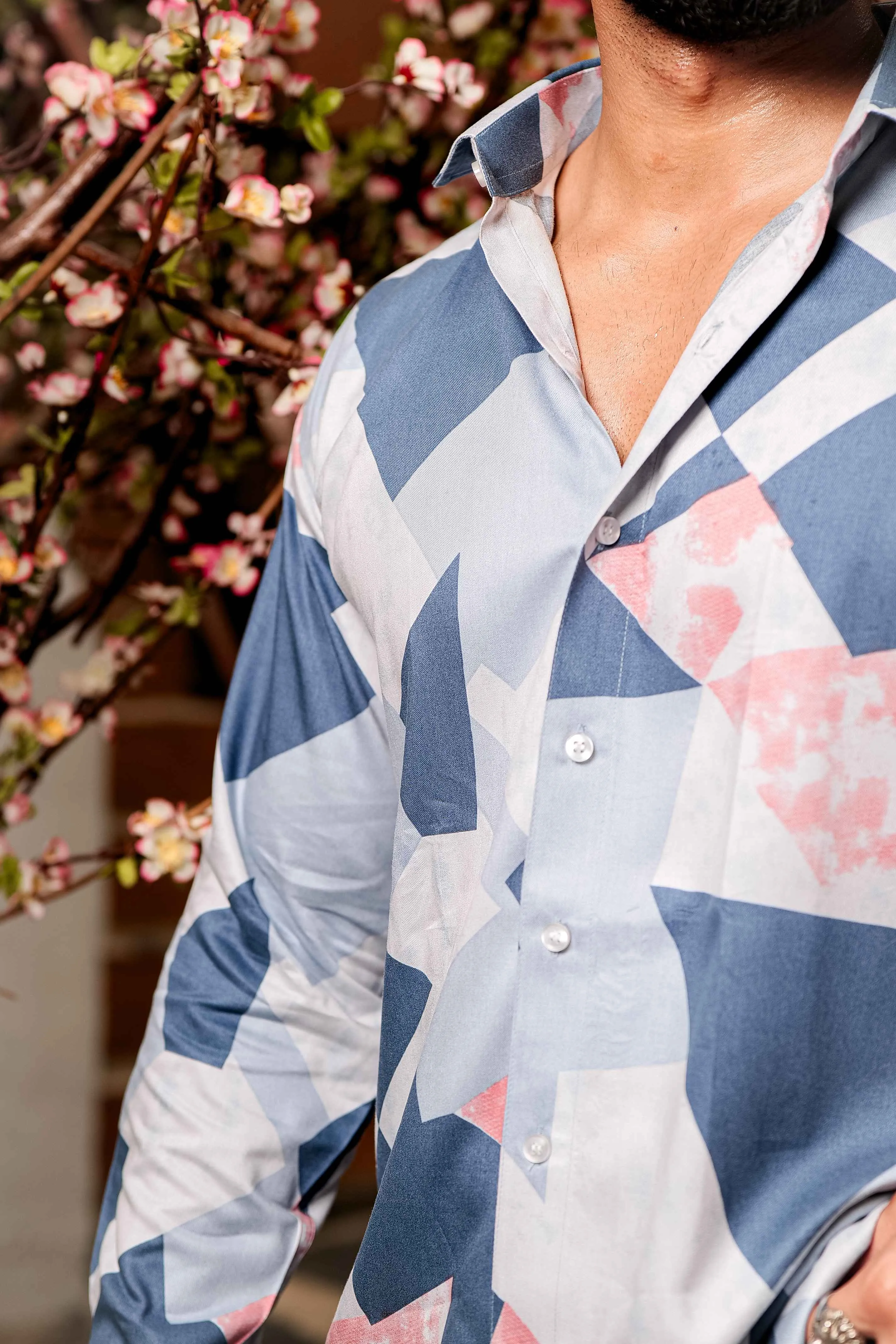 Multi Modal Cotton Print Premium Shirt