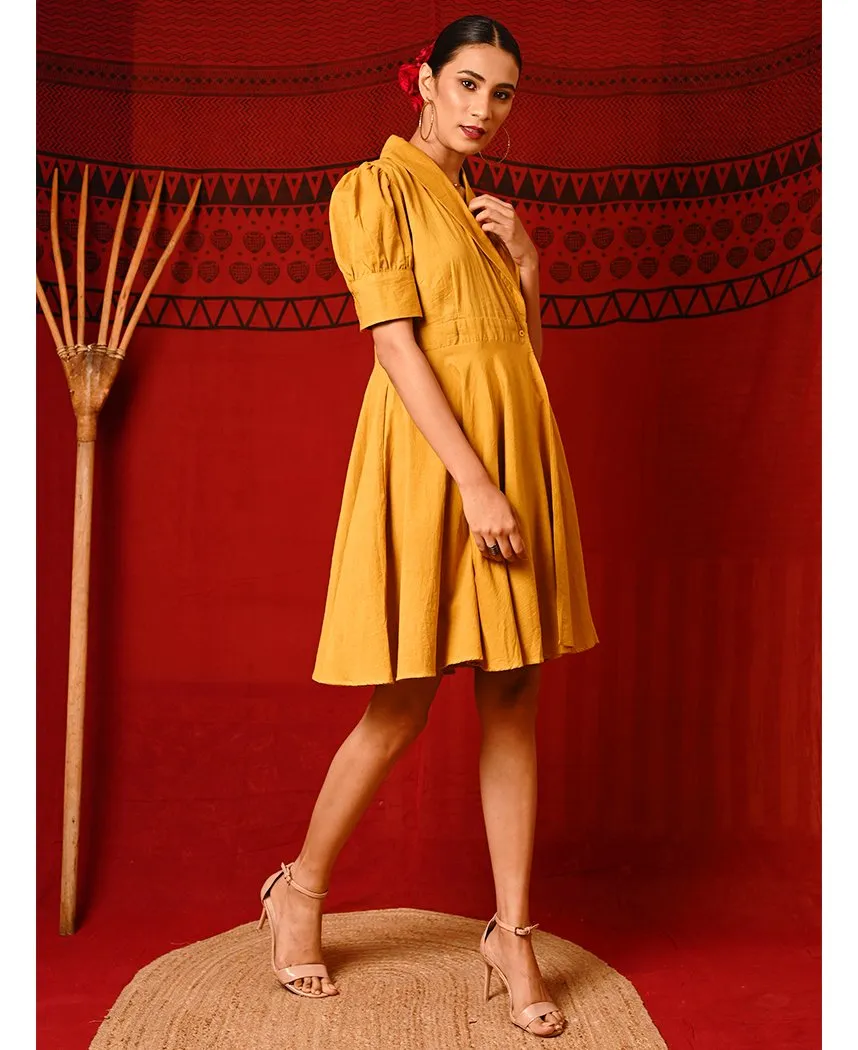 Mustard Wrap Dress