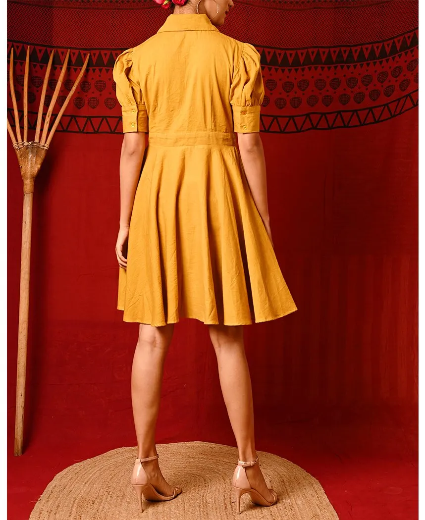 Mustard Wrap Dress