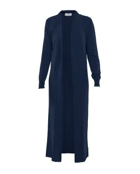 NEW FALL 24 - Women's Fine Cashmere Full Length Duster Night Blue