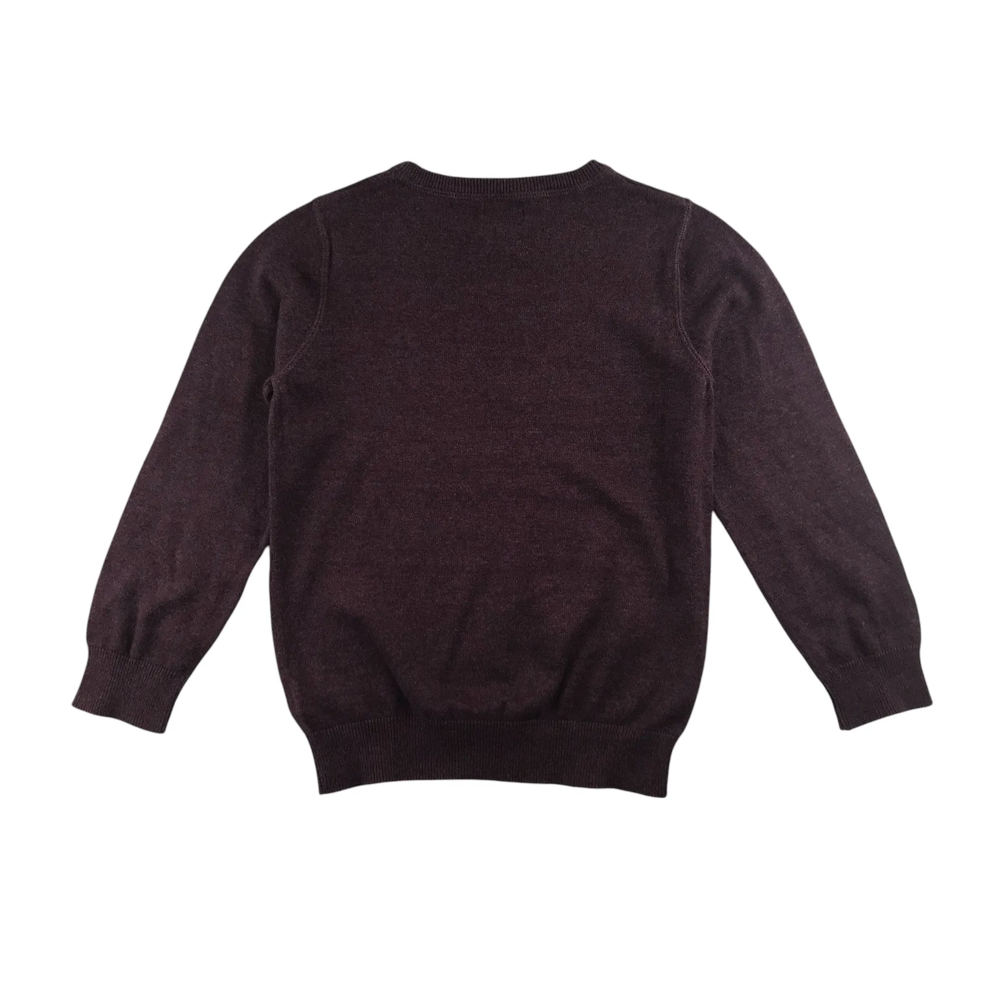 Next jumper 7-8 years dusty burgundy knitted cotton