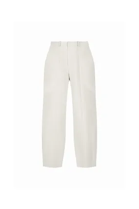 Nha Pegged High Waist Khaki Seven-Eighth Pants