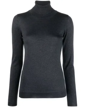 Night Sky Cashmere Silk Turtleneck