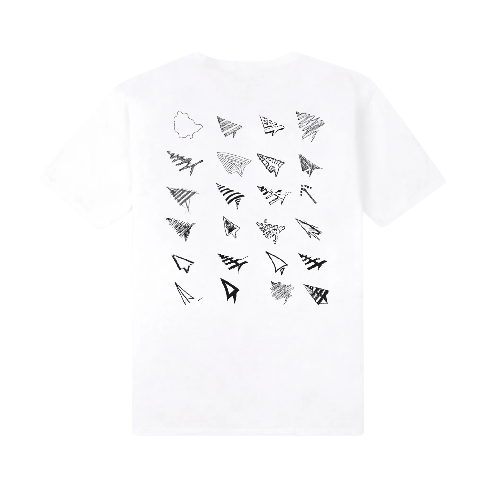 Paper Plane Process Sketched Tee (White)