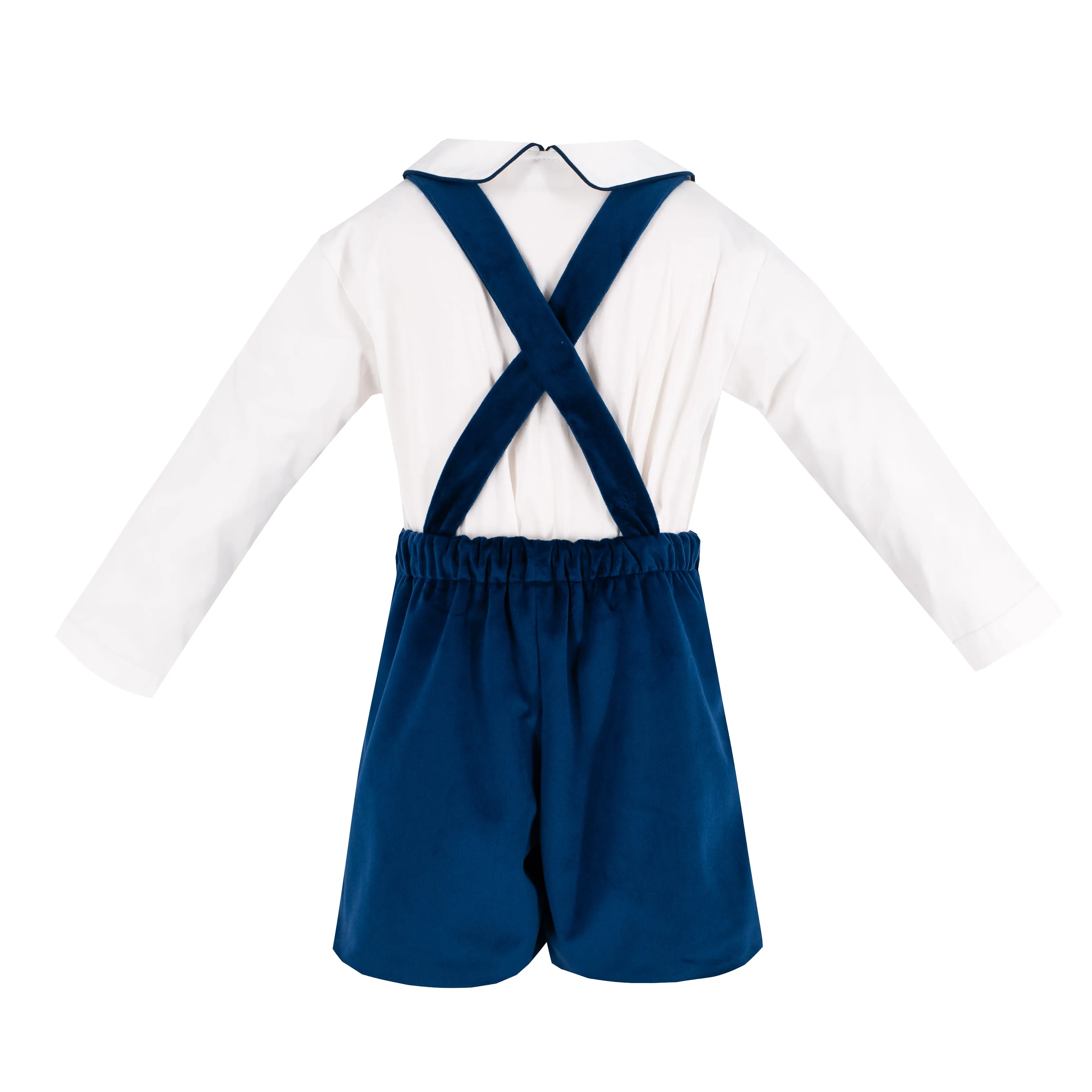 Paxton Boy Overall - Navy Velvet