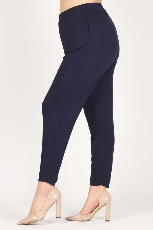 Plus Size High Waist Loose fit pants