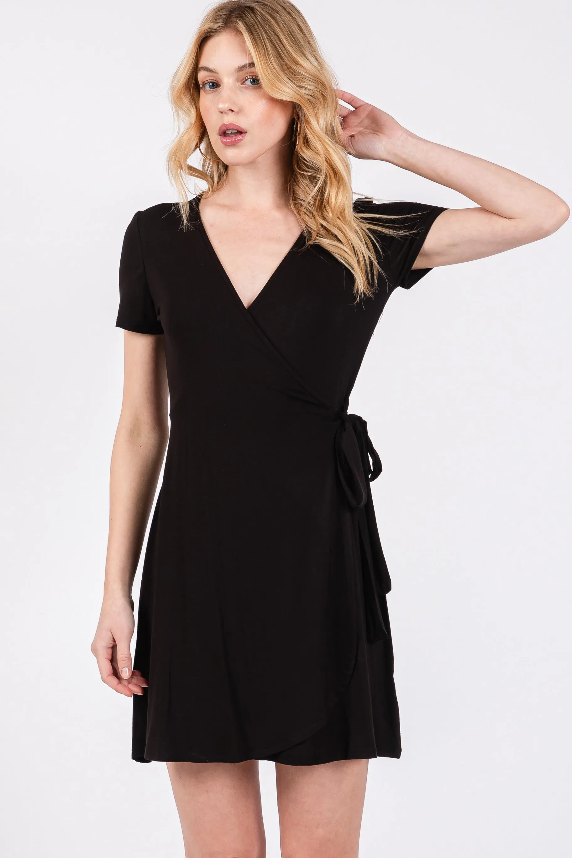 Rayon Modal Wrap Dress