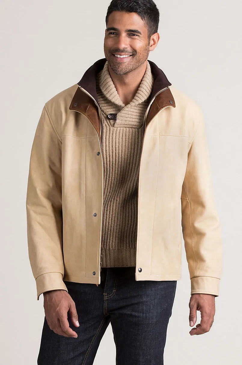 Romano Italian Calfskin Leather Jacket