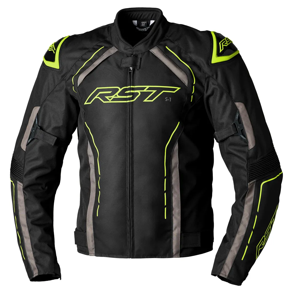 Rst S1 Ce Mens Textile Jacket Fluo Yellow