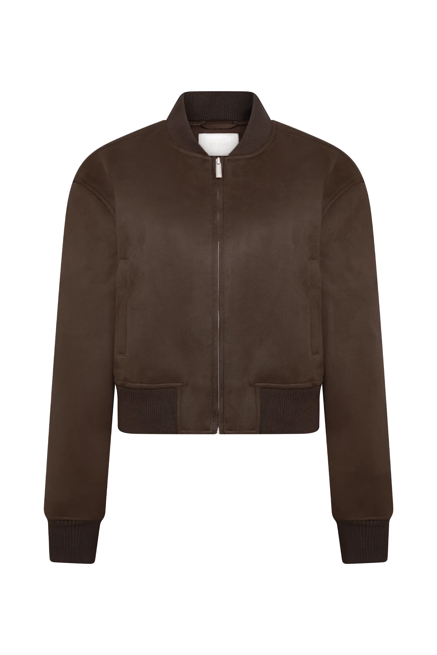 Rudy Suede Bomber Jacket - Chocolate