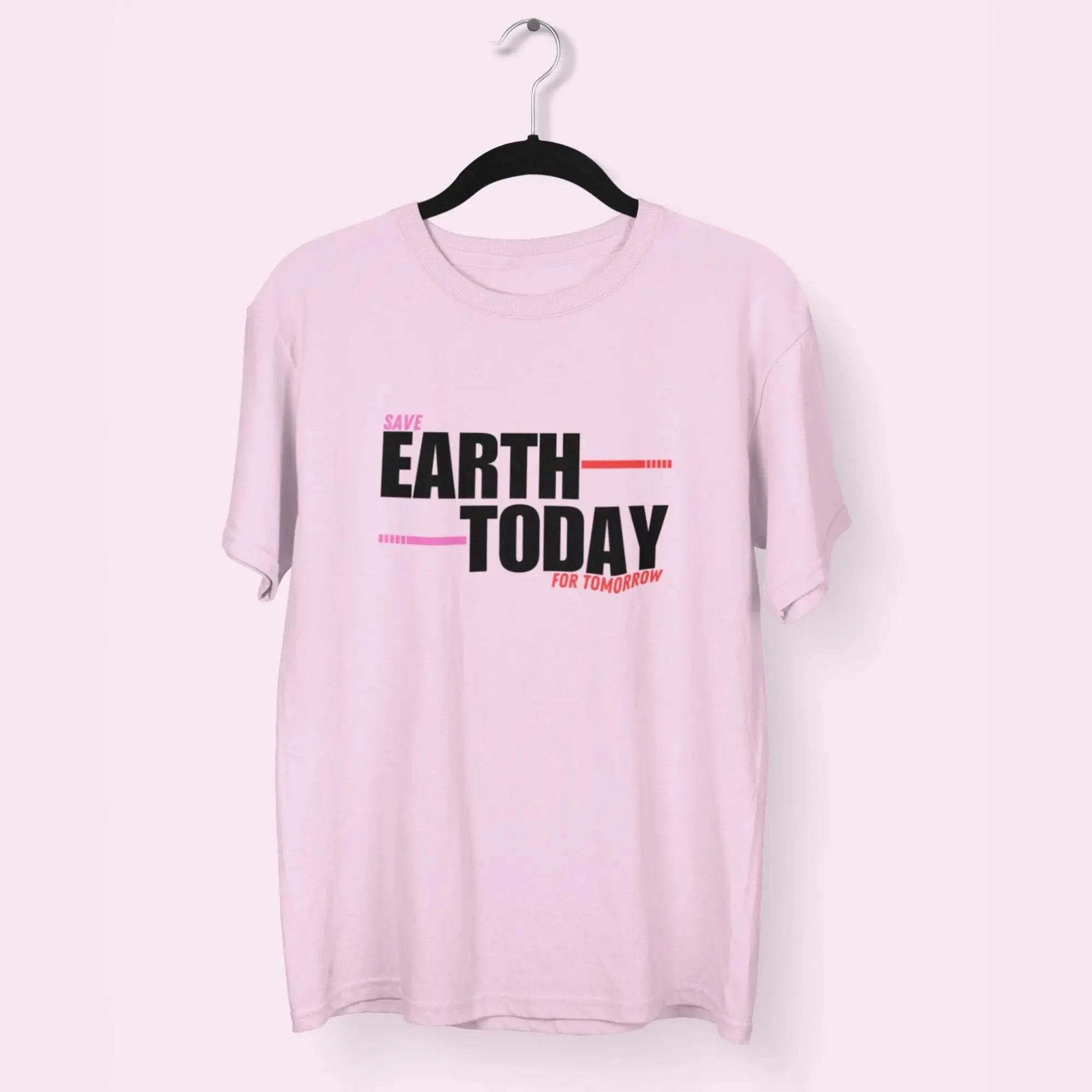 Save Earth Today For Tomorrow Round Neck Half Sleeve Classic T-Shirt