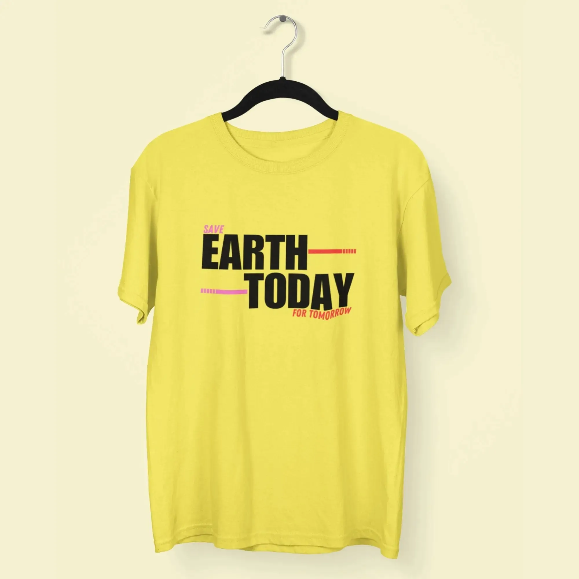 Save Earth Today For Tomorrow Round Neck Half Sleeve Classic T-Shirt