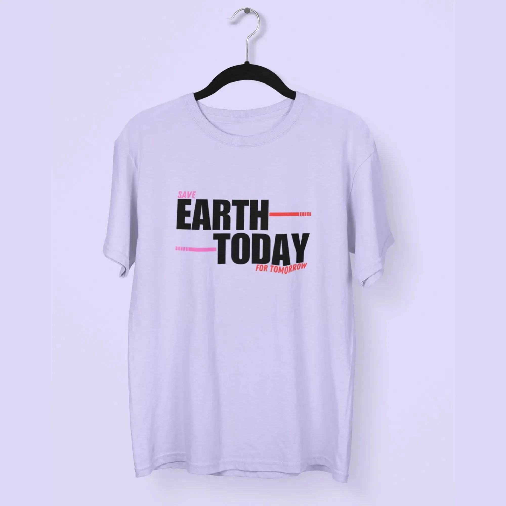 Save Earth Today For Tomorrow Round Neck Half Sleeve Classic T-Shirt