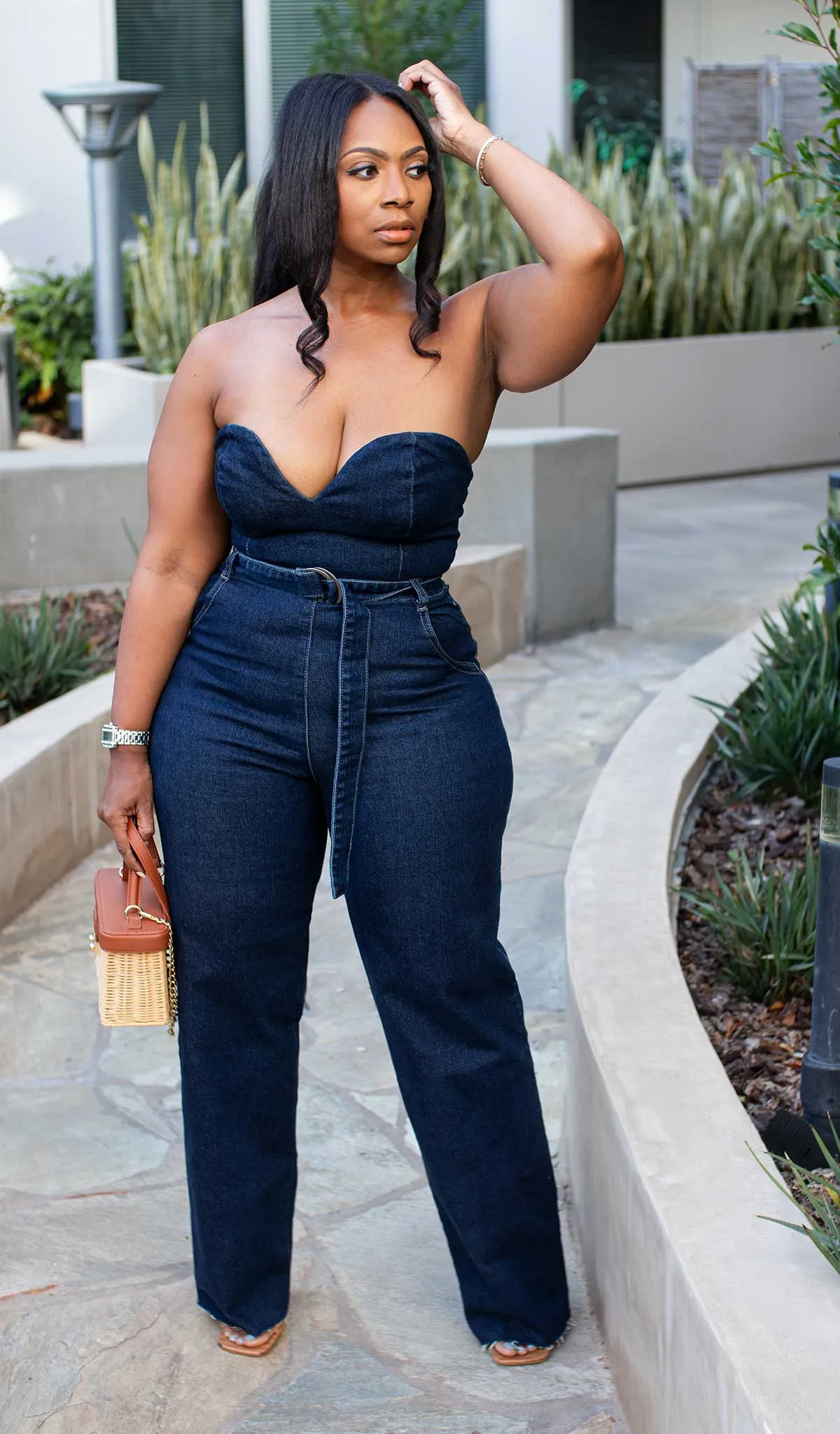 She's a 10 | Denim Tube Top Jumper