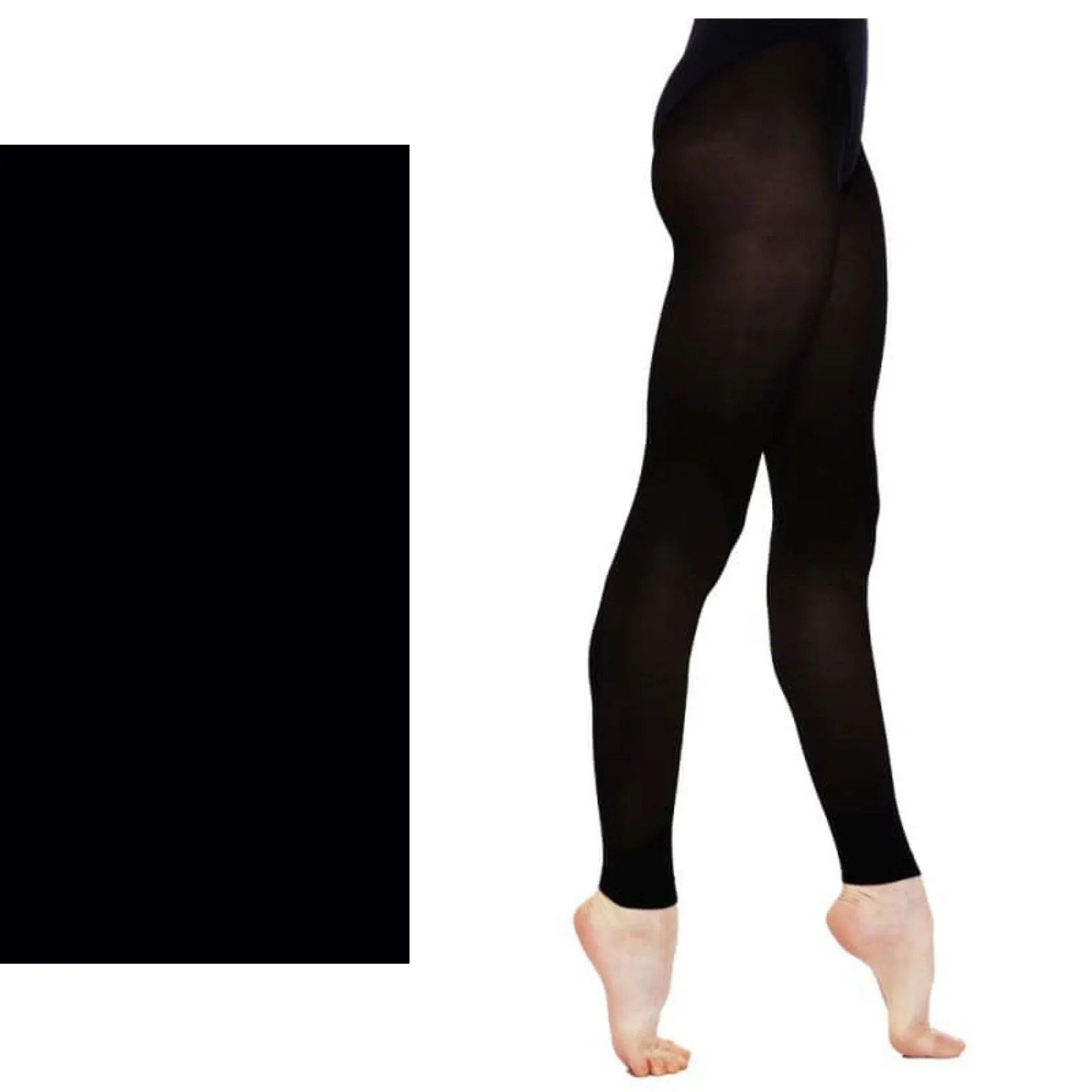 'SILKY' BRAND 60 DENIER BALLET DANCE FOOTLESS TIGHTS