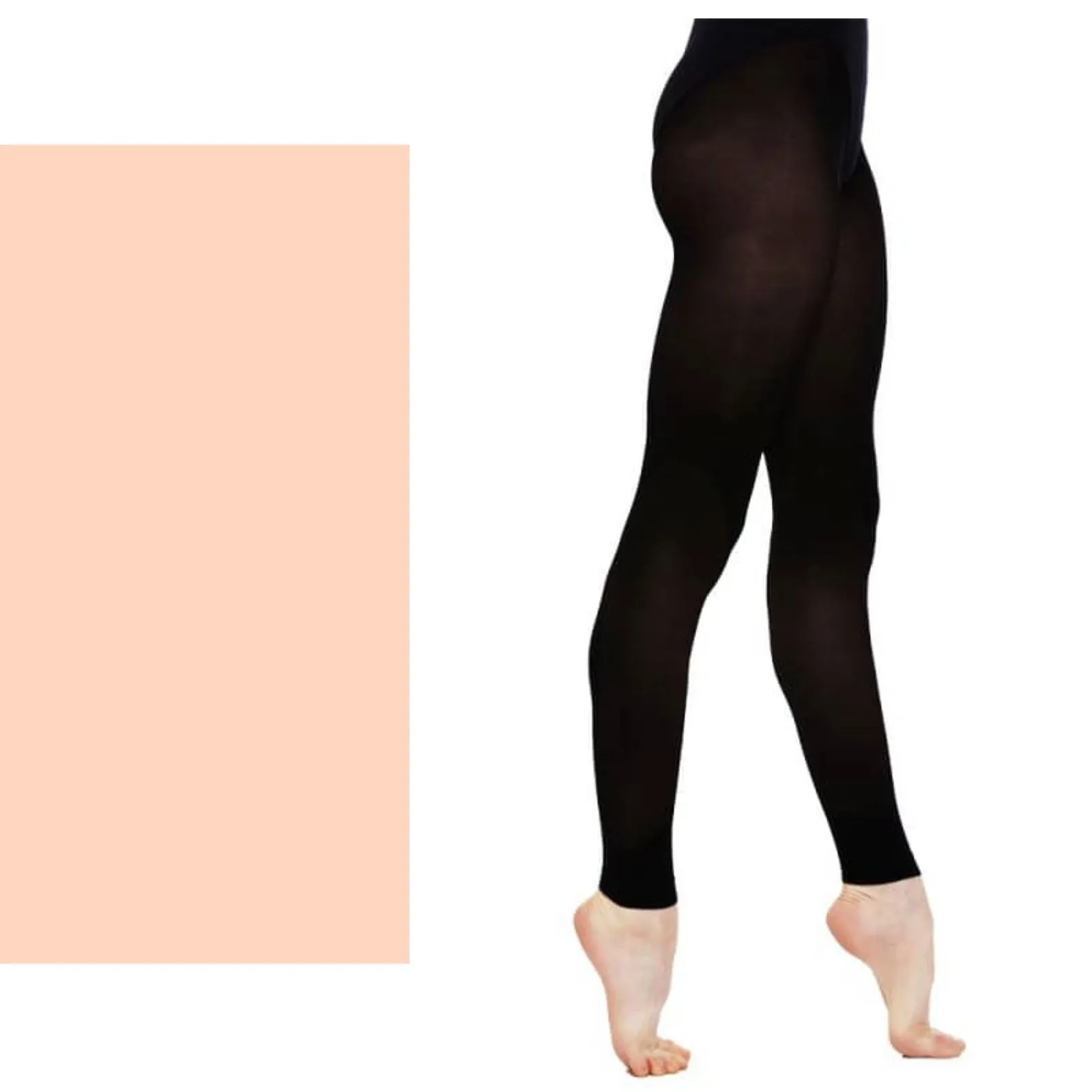 'SILKY' BRAND 60 DENIER BALLET DANCE FOOTLESS TIGHTS