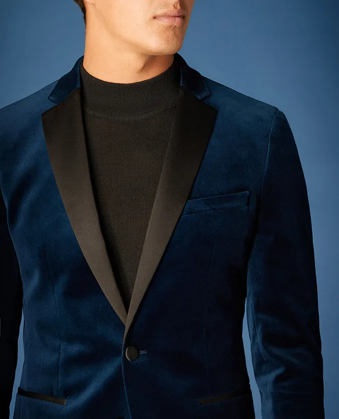 Slim Fit Velvet Jacket