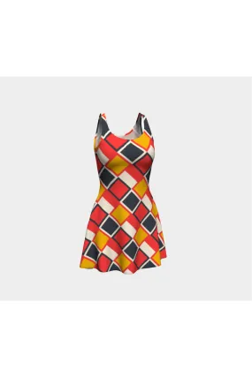 Southwest Weave Flare Dress