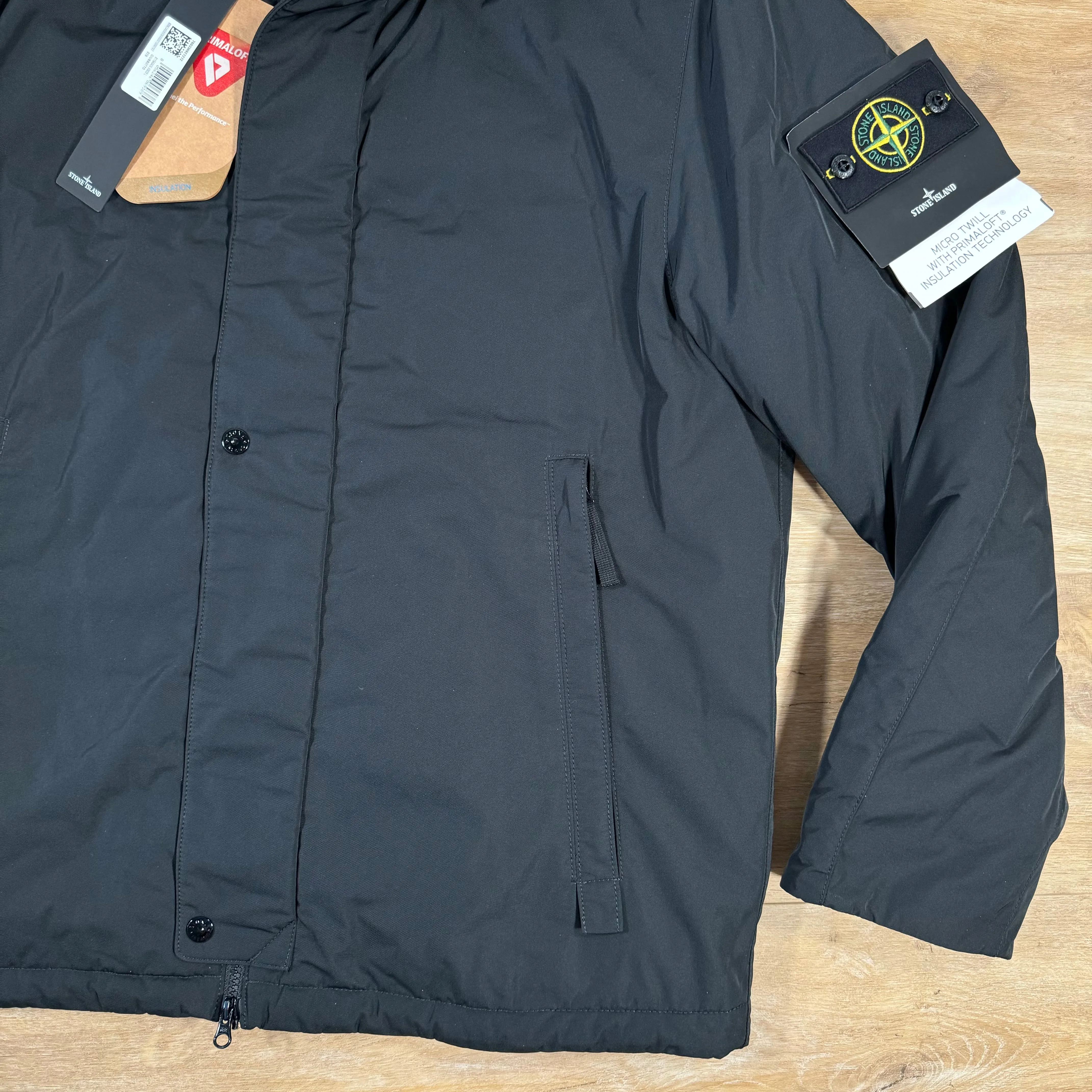 Stone Island Polyester Micro Twill Jacket in Black