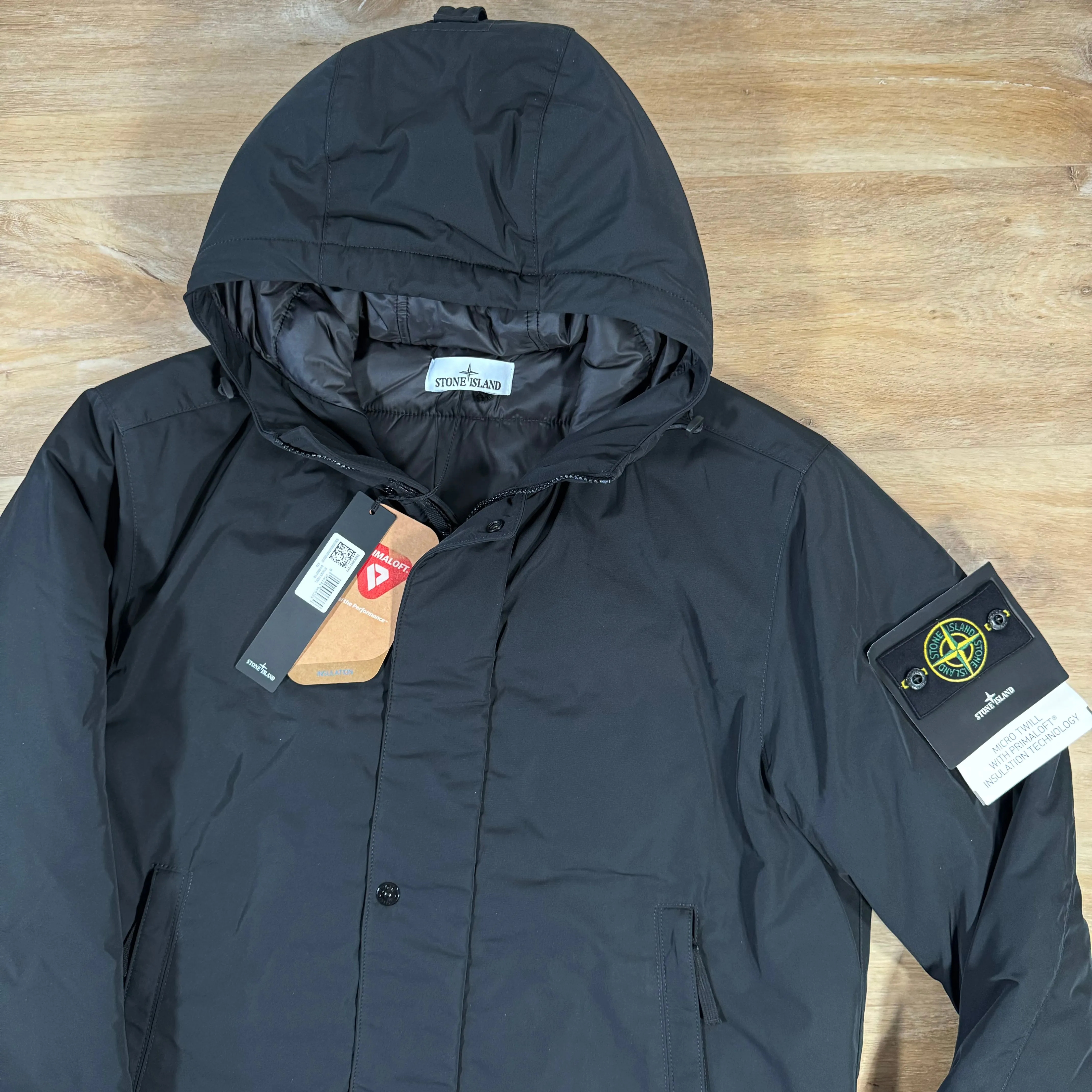 Stone Island Polyester Micro Twill Jacket in Black