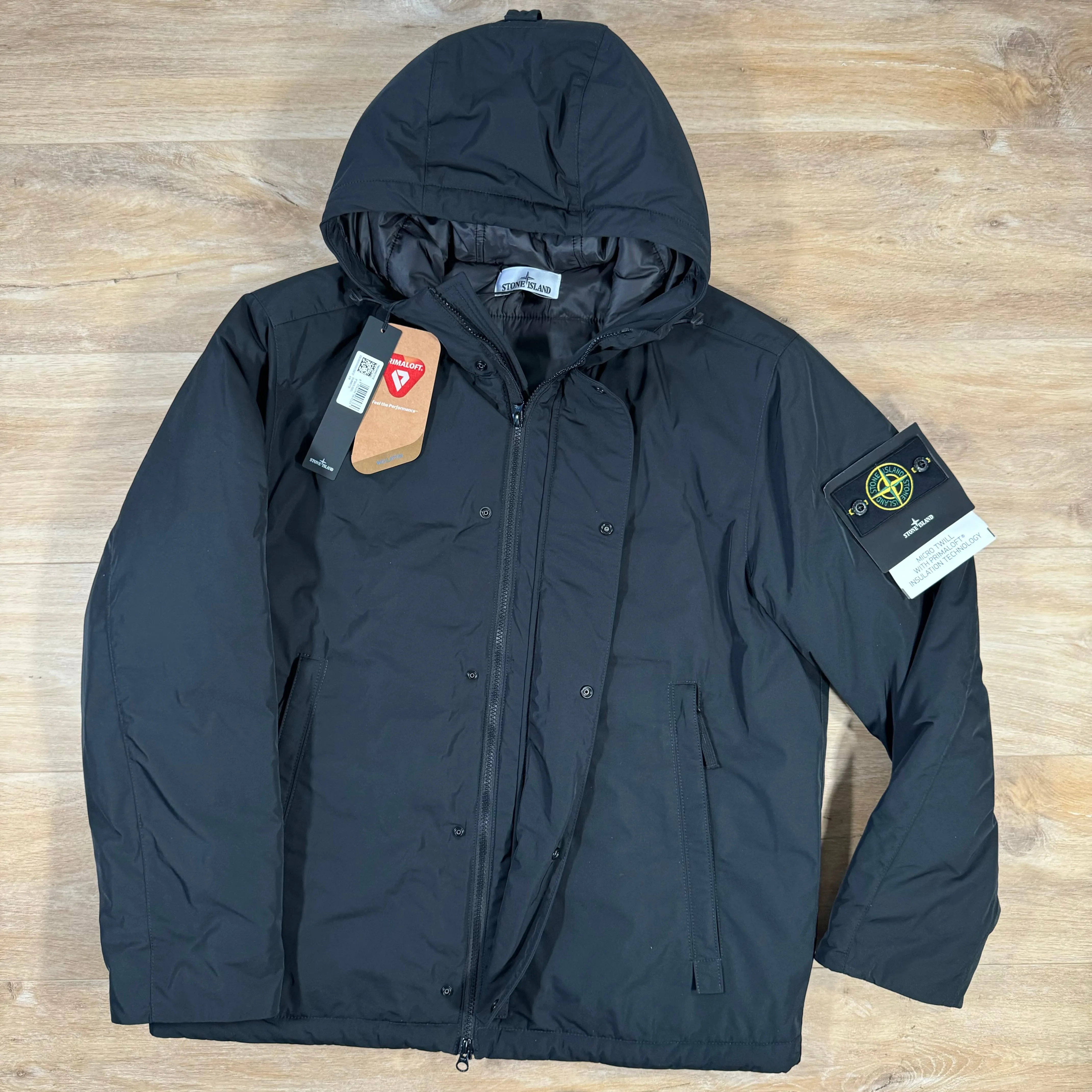 Stone Island Polyester Micro Twill Jacket in Black