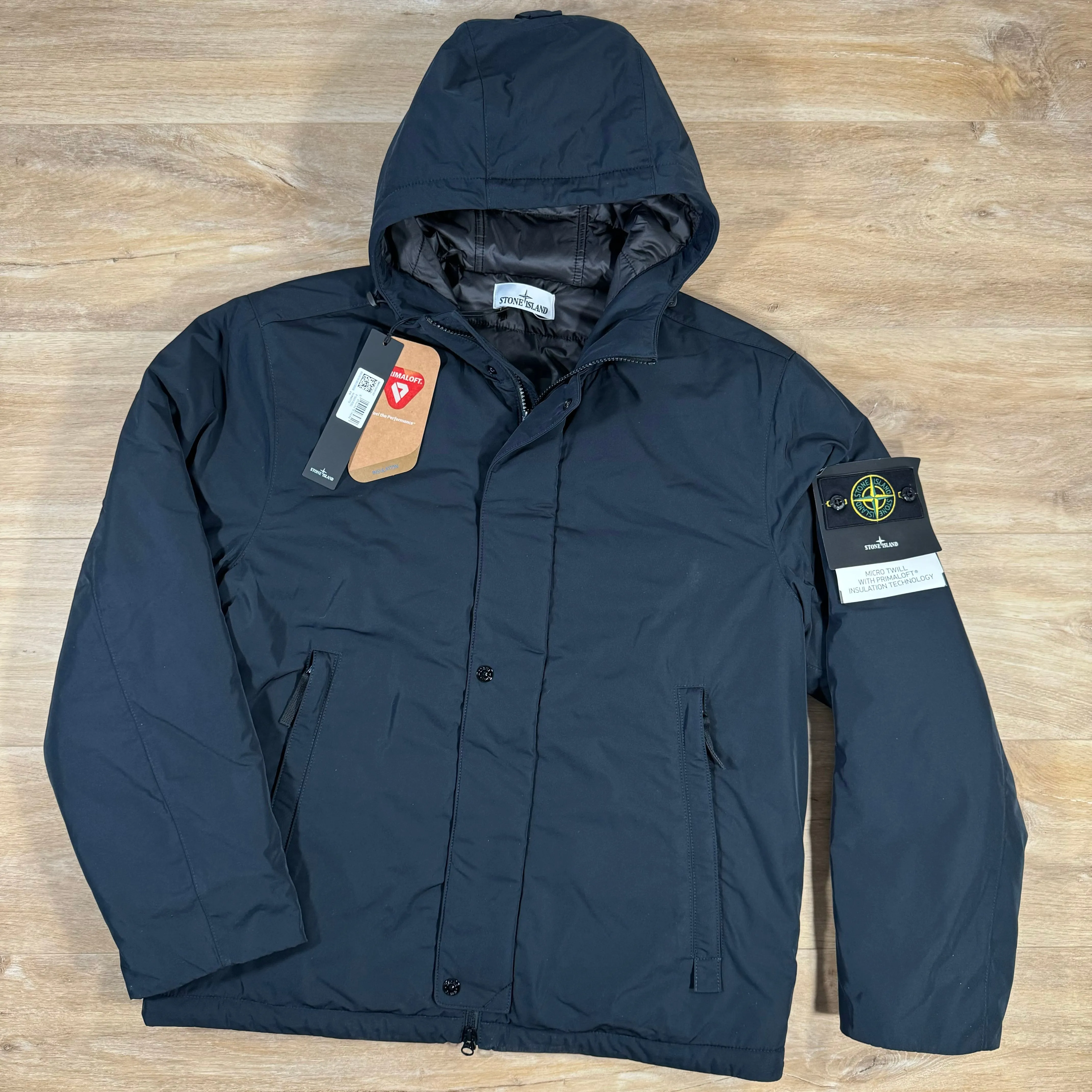 Stone Island Polyester Micro Twill Jacket in Navy