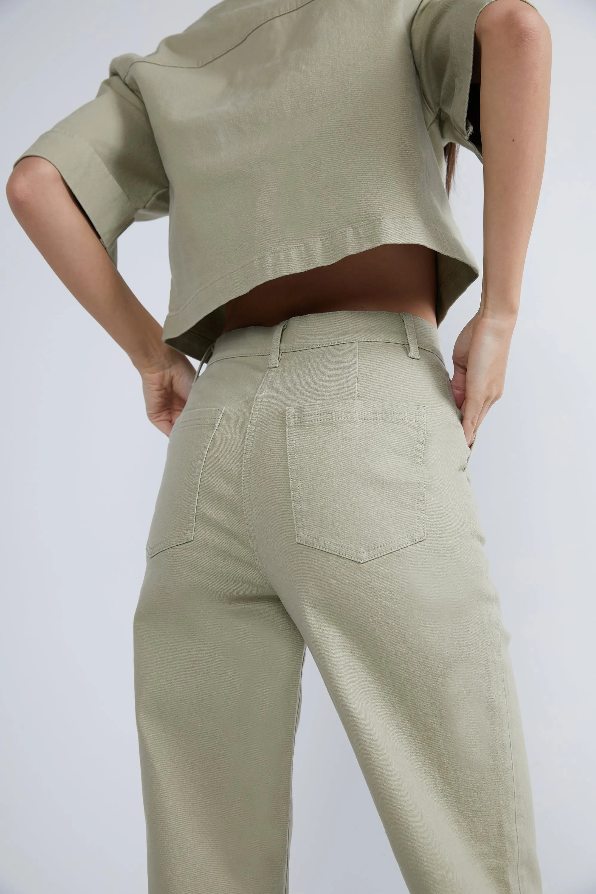 STRAIGHT LEG TWILL PANT