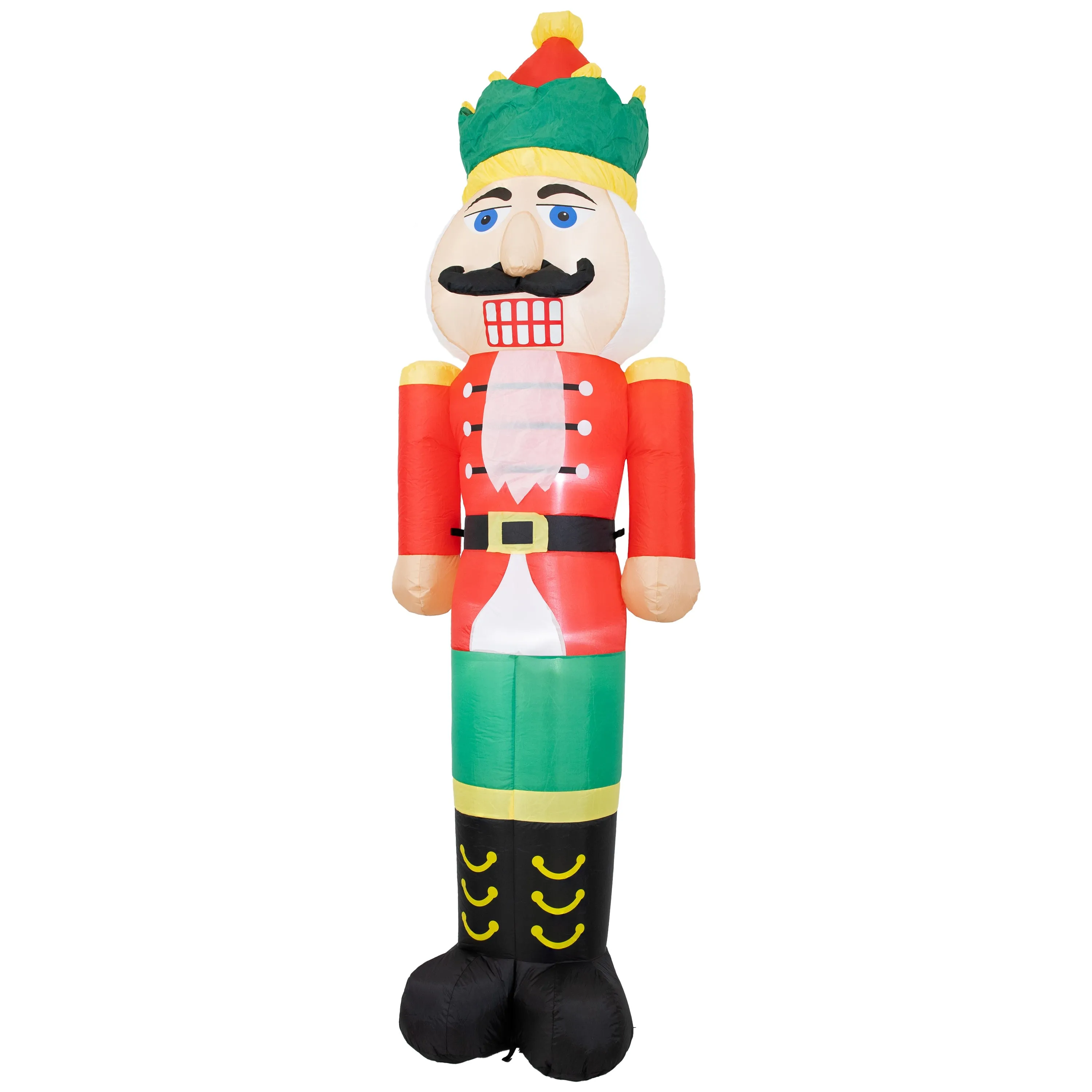 Sunnydaze 8' Nathaniel the Nutcracker Inflatable Christmas Decoration