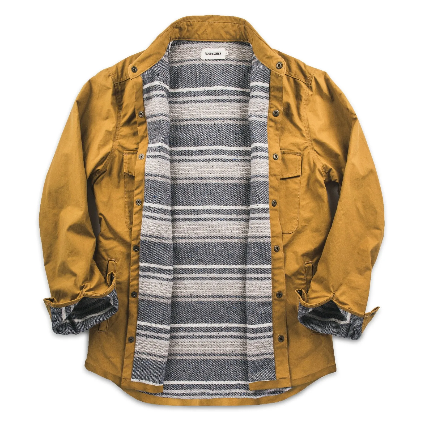 The Chore Jacket in Mustard Dry Wax Canvas