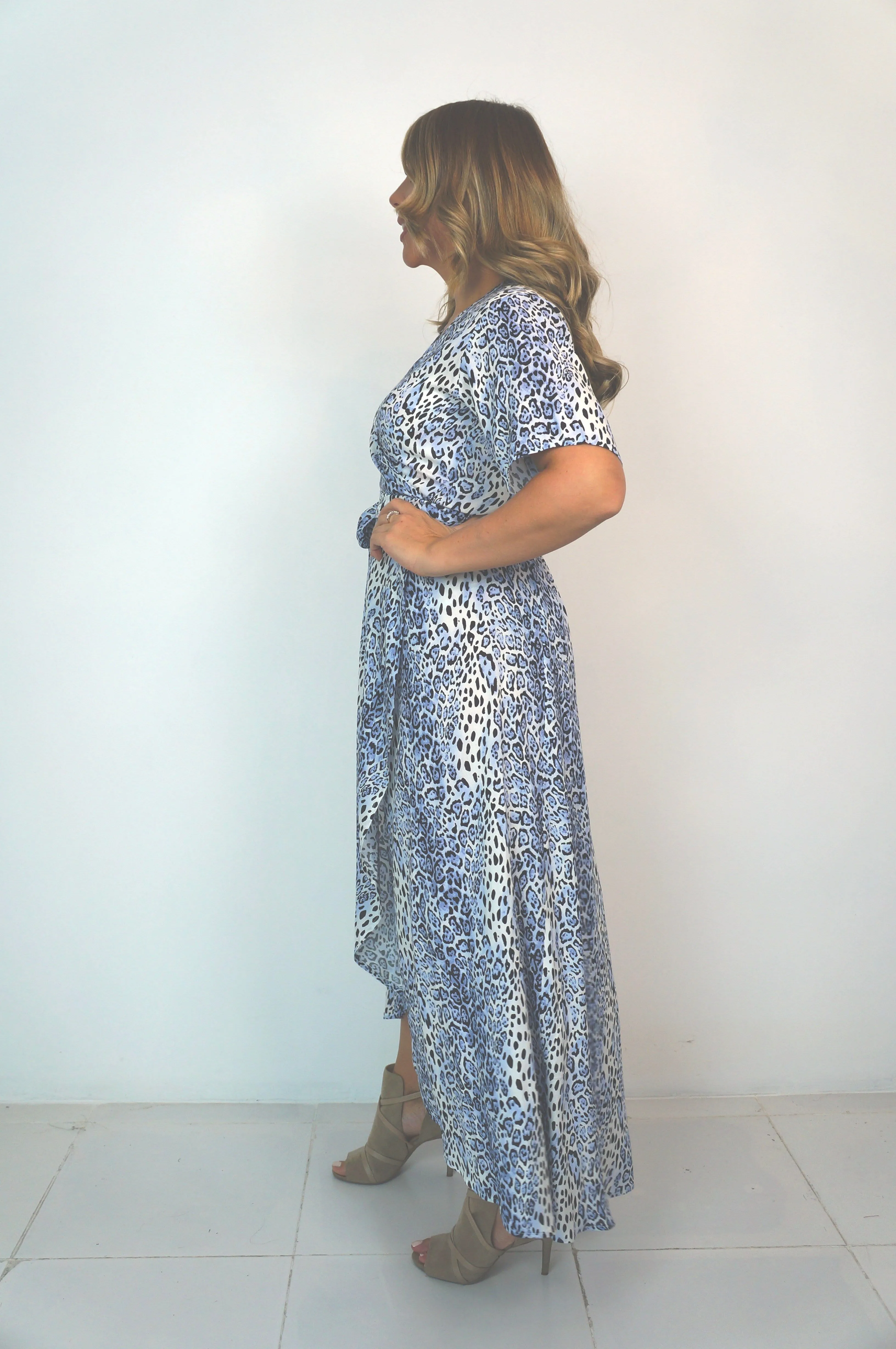 The Maxi Wrap Dress - Fresh Leopard