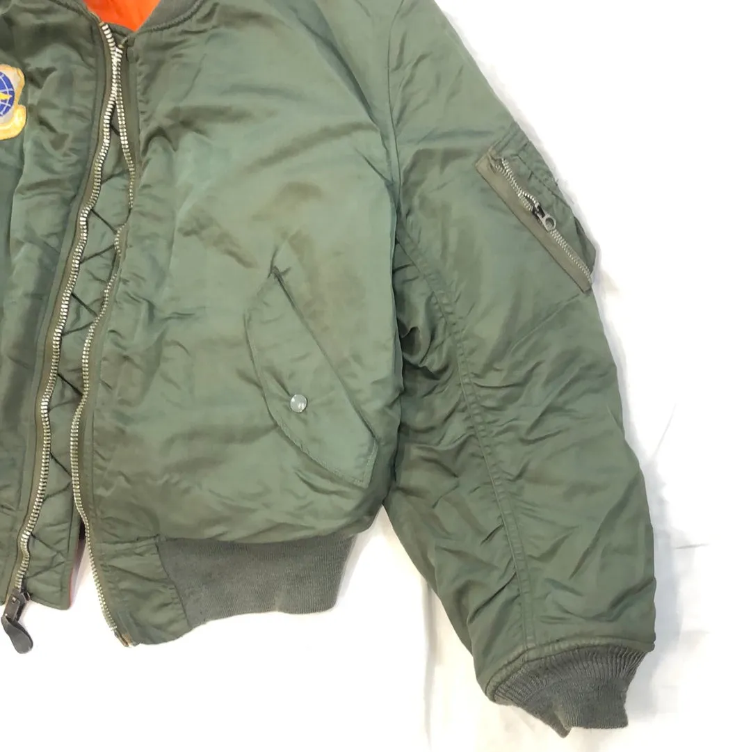 Vintage Military Bomber Flight Jacket