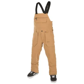 Volcom Men's Roan Overall Bib Pant Caramel