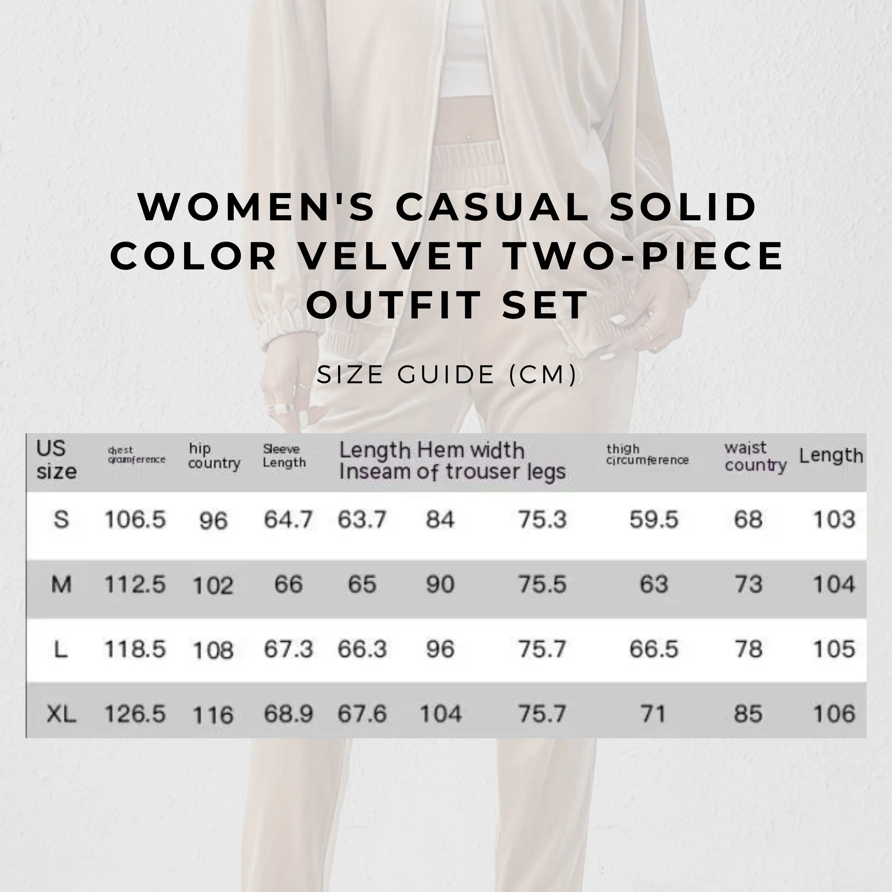 Women's Casual Solid Color Velvet Two-piece Outfit Set